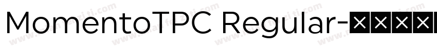 MomentoTPC Regular字体转换